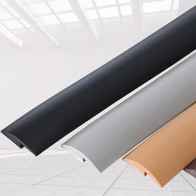 

PVC Self-adhesive Protective Floor Mat Flat Button Strip Strips Fit 3~10mm Flooring Threshold Seam Edge Trim Home Decoration