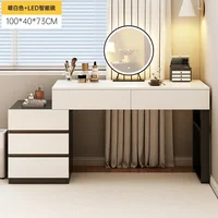 Coiffeuses simples maquillage vanité Table tiroir miroir chambre femmes commodes support de rangement filles armoire chambre meubles 5