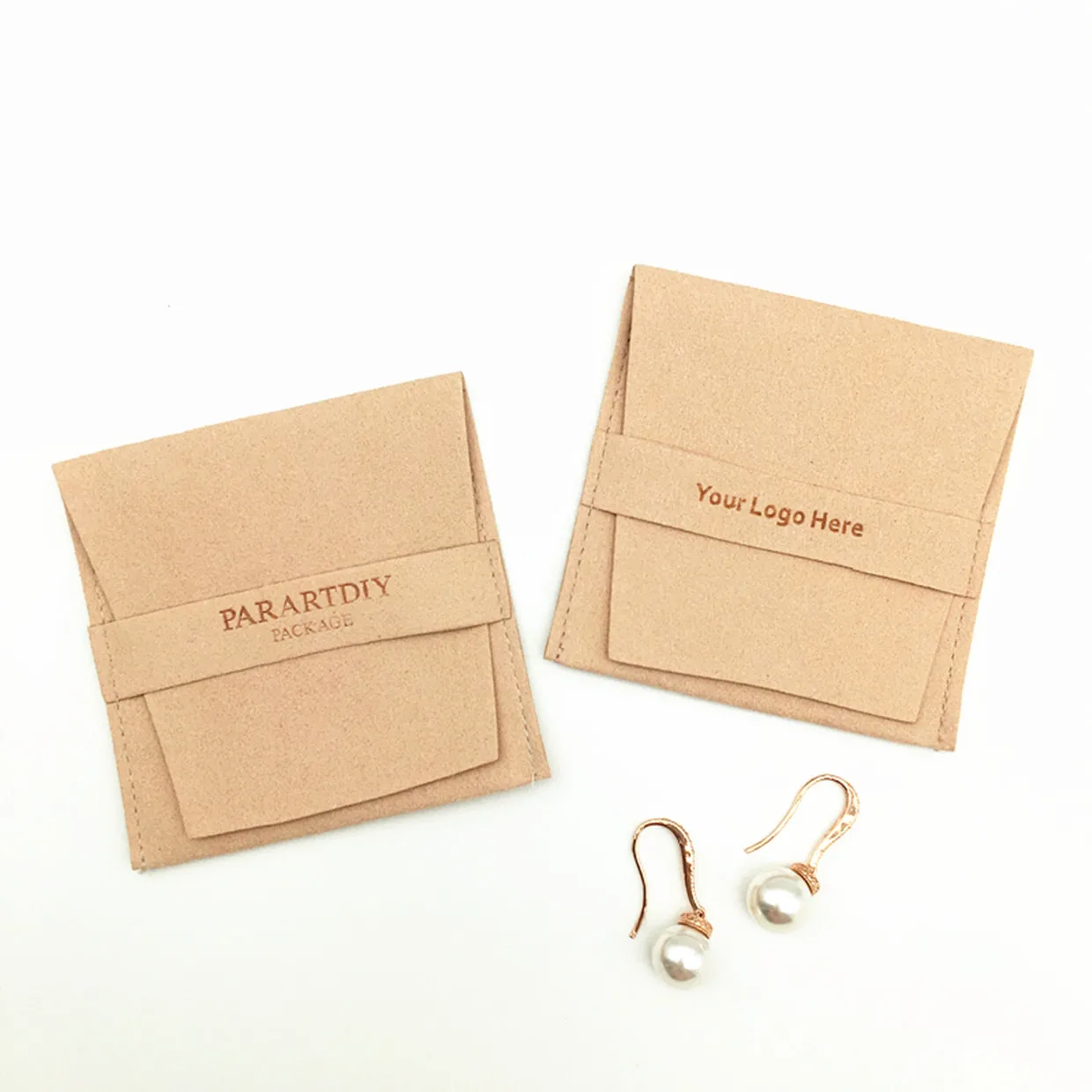 

Personalized Logo Print Pink Suede Microfiber Drawstring Bags Velvet Jewelry Packaging Pouches Chic Wedding Favor Bag Gift Pouch