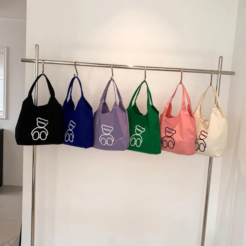 Custom  Japanese Cute Canvas Bag Female New Student Large Capacity Shoulder Bag Minority All-Match Cloth Tote Wholesale