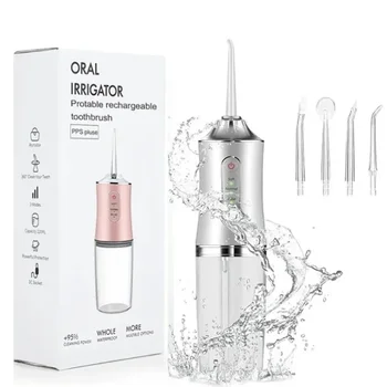 Xiaomi Electric Dental Water Flosser Oral Irrigator Portable Dental Bed Sprinkler Jet Toothpick Mouth Washing Machine 4 Nozzle 1