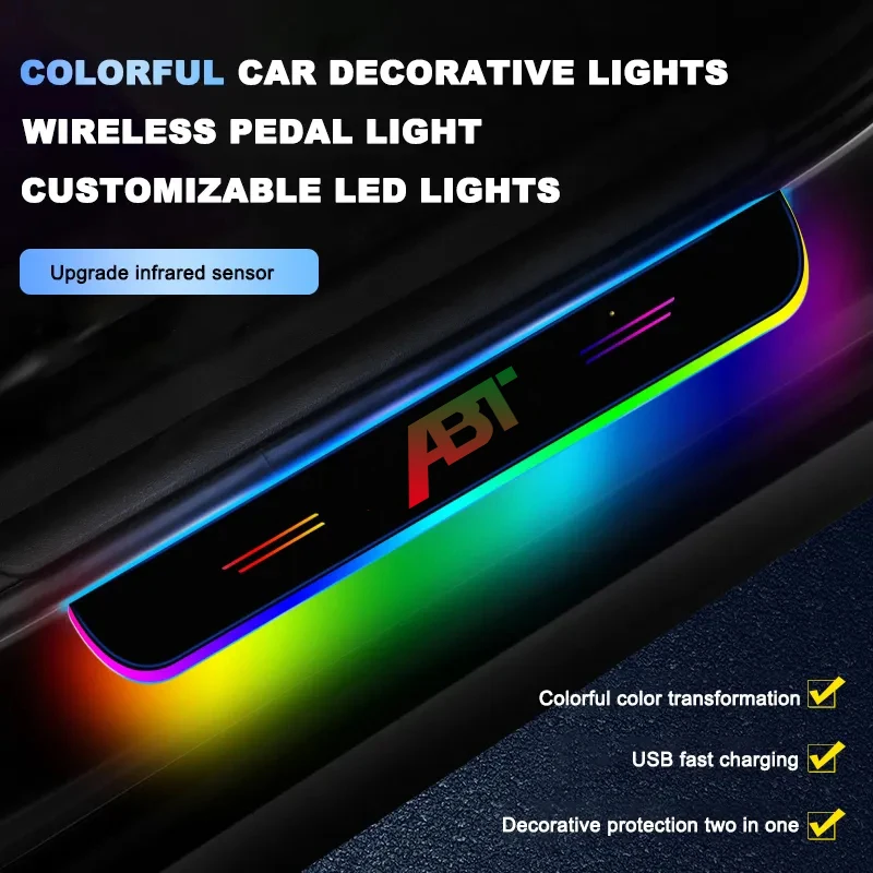 

LED Welcome Pedal Car Scuff Plate Door Sill Light For Audi ABT Q2 Q3 Q5 Q7 Q8 A1 A2 A3 A4 A5 A6 A7 A8 S3 S4 S5 S6 TT RS3 RS4 RS5