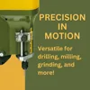 Precision Bench Drill Press Micro Hole Capability Adjustable Depth & Table 3-Speed Selection TBM 115 4