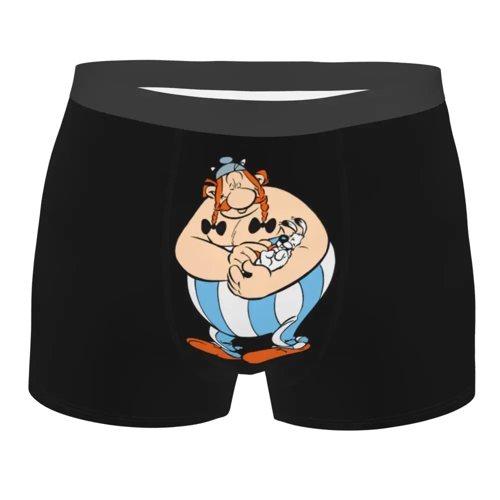 

Мужское нижнее белье Obelix и Dogmatix Asterix аниме мультфильм сексуальные боксеры шорты трусы мужские дышащие трусы