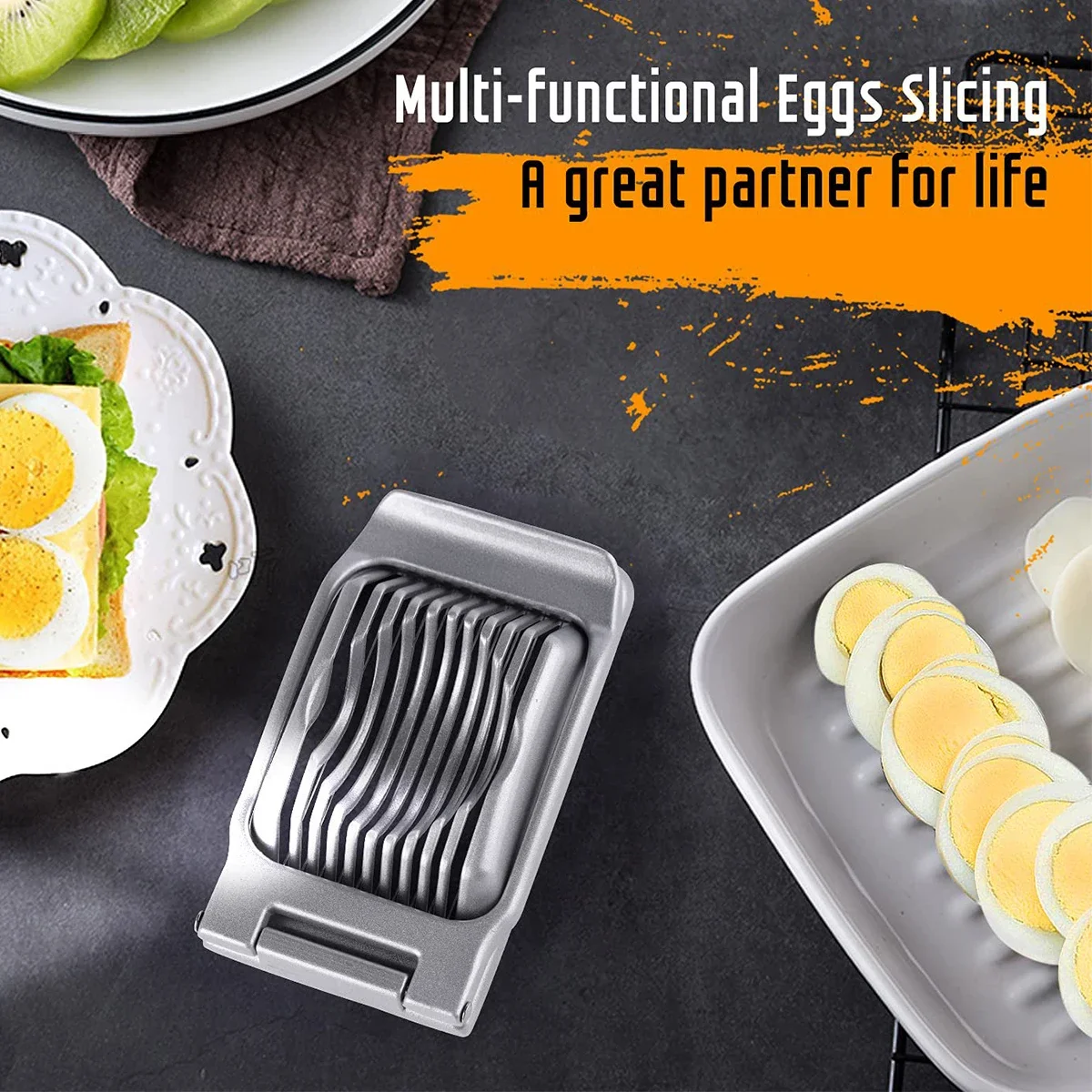 Egg r For Hard Boiled Eggs, 3 Modes, Handy Heavy Duty Egg Cutter