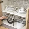 Expandable Shelves Kitchen Storage Rack Shelf Freestanding Spice Organizer Useful Things for Kitchen Household Acceesories Home 6