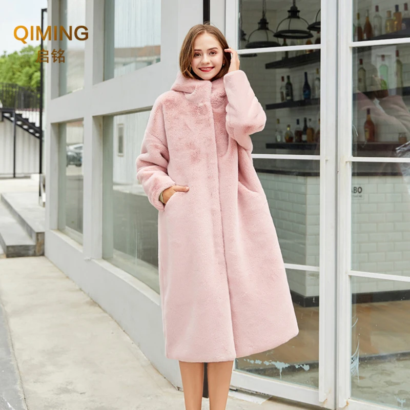 Fur Coat Long Womens Warm Parka Coats Luxury Faux Fur Fluffy Maxi