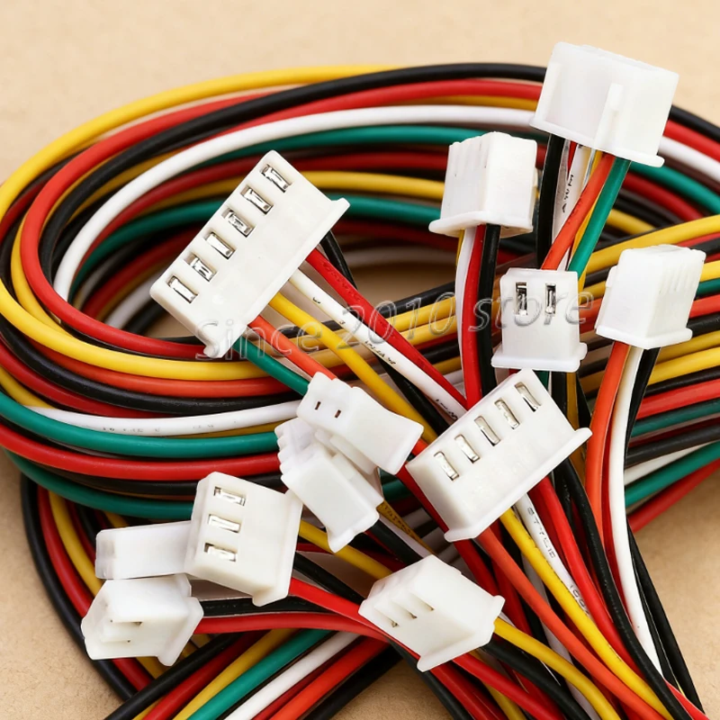 50 Stück Micro JST XH2.54 2P 3P 4P 5P 6PIN Stecker-Buchse-Verbinder 2,54mm Abstand Mit Metallkabel Batterieladekabel – Detail 8