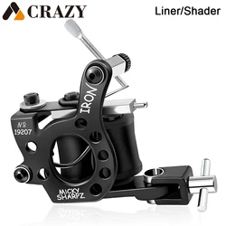 Coil Tattoo Machine Gun for Liner Shader Handmade 10 Wraps Coil Tattoo Gun Machine for Tattoo Needles Supplies