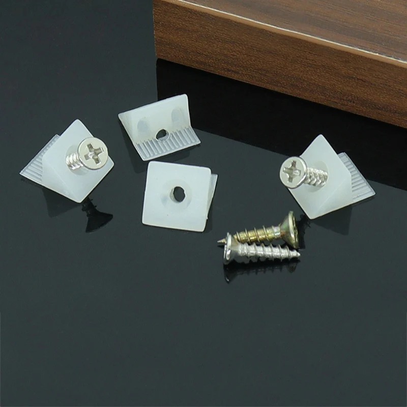 50Pack Furniture Chest Drawer Bottom Sagging Repair Fix Mend Furniture Mending Wedges Corner Brackets Screw Kit hardware angle angled connector drawer