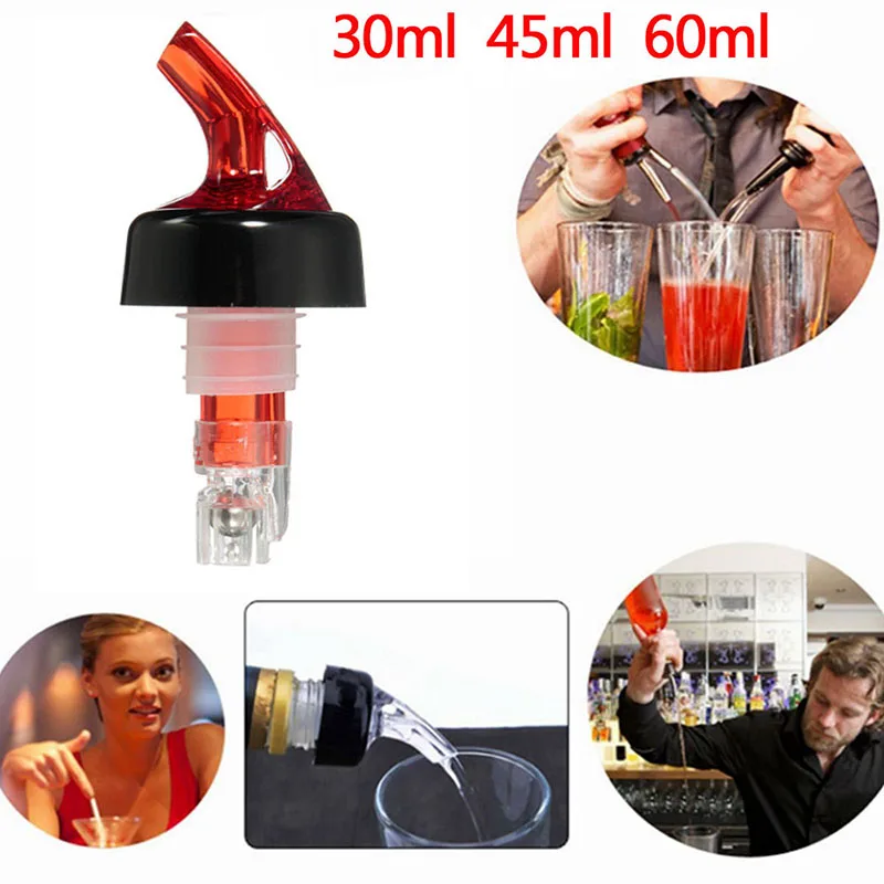 45/60ml Quantitative Wine Pourer Measure Flow Pourer Alcohol Liquid Dispenser Automatic Measuring Oil Spout Wine Decanter liquor pourers wine pourers wine accessories liquor dispenser
