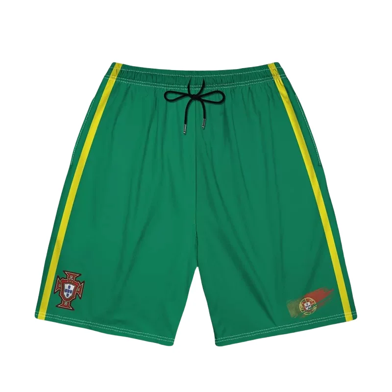 Uniforme de entrenamiento de fútbol de Portugal, España e Italia, pantalones cortos para hombre y mujer. - Imagen 4