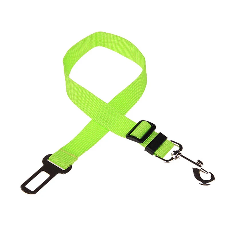 Dog Seat Belt Adjustable Pet Dog Car Seat Vehicle Harness Traction Clip Safety Bar Collar Accessories