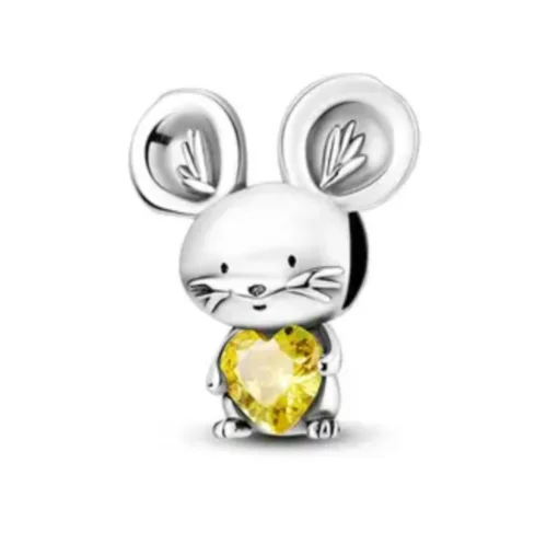 שרשרת בטיחות צ'ארם 925 כסף זירקון חמסה, דבורה, קשת תליון חרוז צמיד DIY מתנת חתונה לנשים