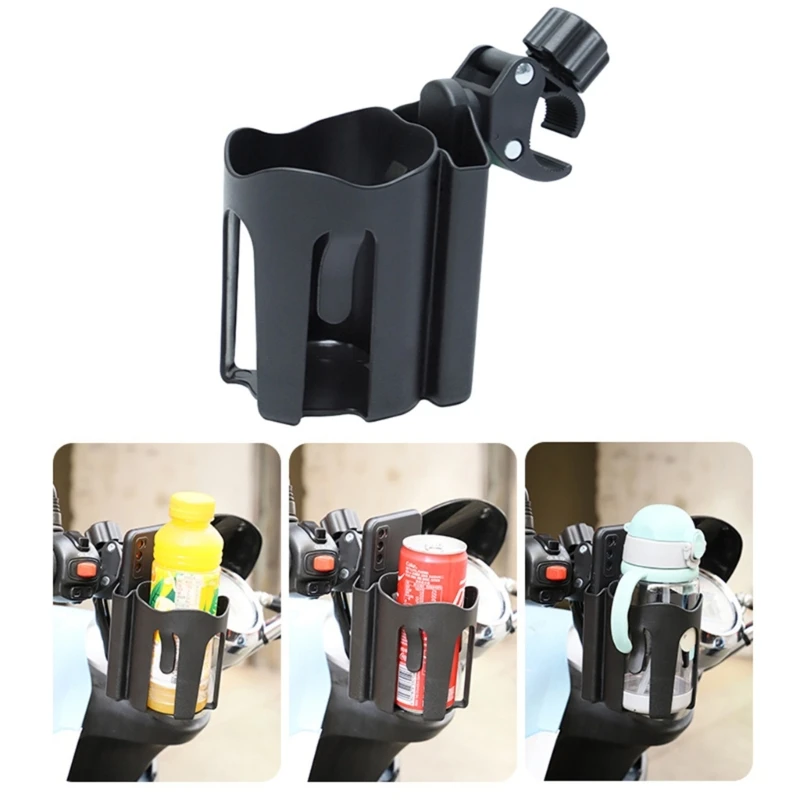 

2 in 1 Stroller Handlebar Mount Safety Cup Holder for Most Pram Pushchair Bike