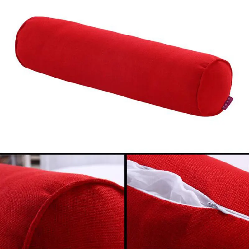 Cotton Linen Cylindrical Pillow Case Image 17