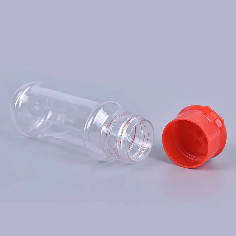 Seasoning Jar Salt Shaker Salt Pepper Shakers 5 Pcs Plastic Spice Salt Pepper Shakers Seasoning Jar BBQ Condiment Vinegar Bottle