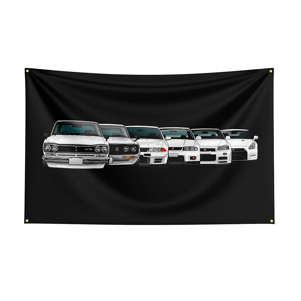 

90x150cm JDM car Flag Polyester Prlnted Raclng Car Banner For Decor11