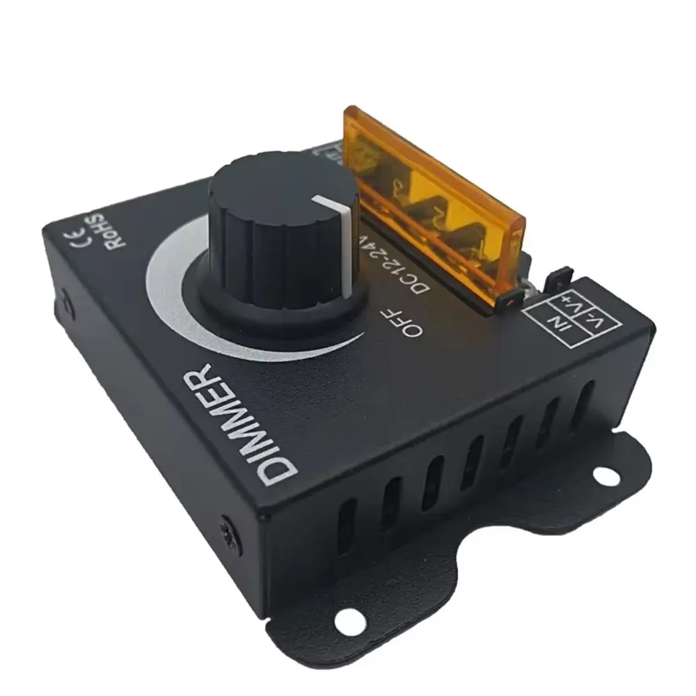 DC 12V-24V LED Dimmer Switch 30A LED Monochrome Controller PWM Digital Stepless Dimming Lamp Strip Single Color Lamp
