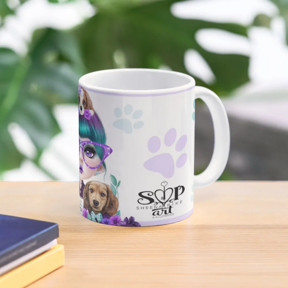 

Puppy Crazed Petunia by Sheena PikeCoffee Mug Personalized Mug