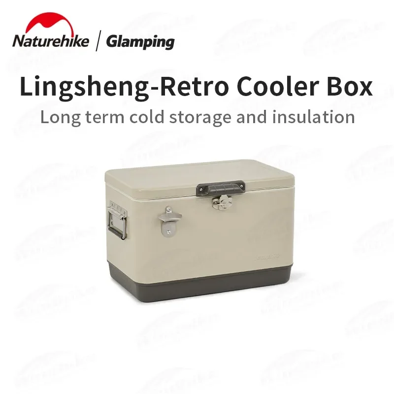 

Портативный холодильник для пикника Naturehike 29L/51L, сохраняющий свежесть, высокая емкость, для кемпинга, автомобиля, для использования на открытом воздухе, мобильное ведро для льда с открывалкой