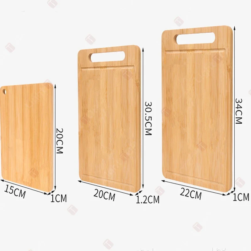 Double-Sided Wooden Chopping Board with Handle 6