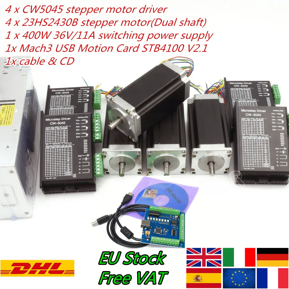 EU-Free-VAT-3-4-Axis-USB-Mach3-Controller-Kit-NEMA23-Stepper-Motor ...