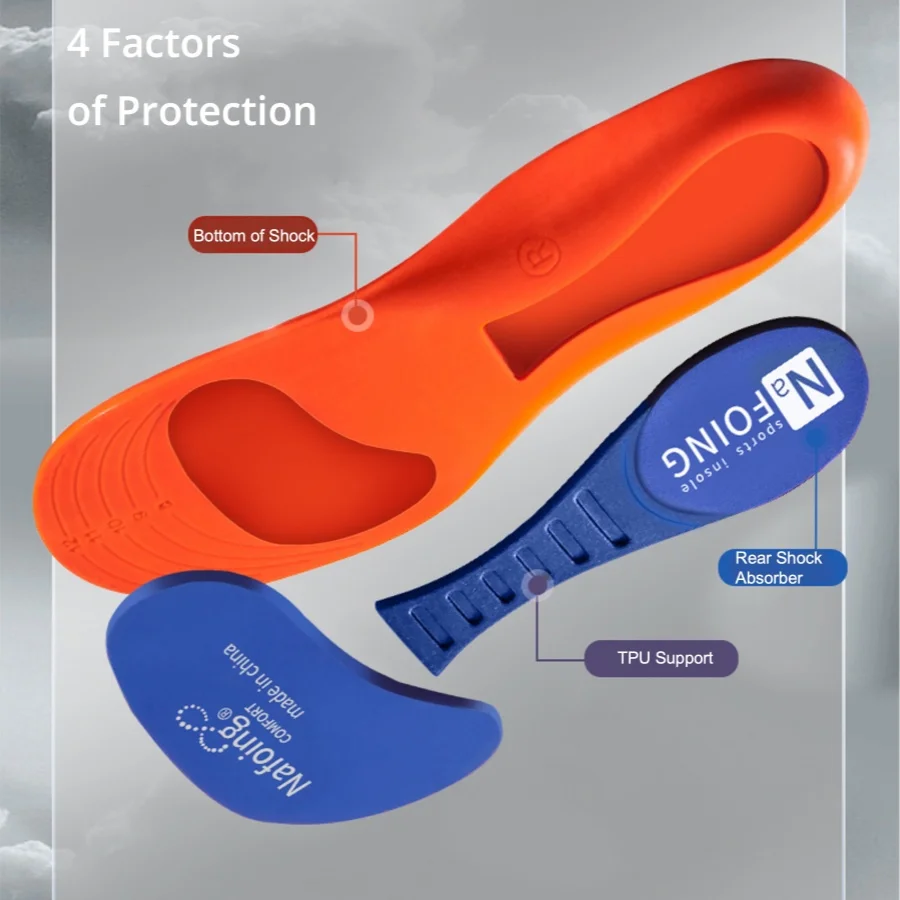รูปสินค้า พื้นรองเท้า Orthotic รองรับแรงกระแทก สำหรับรองเท้ากีฬาและรองเท้าแพทย์