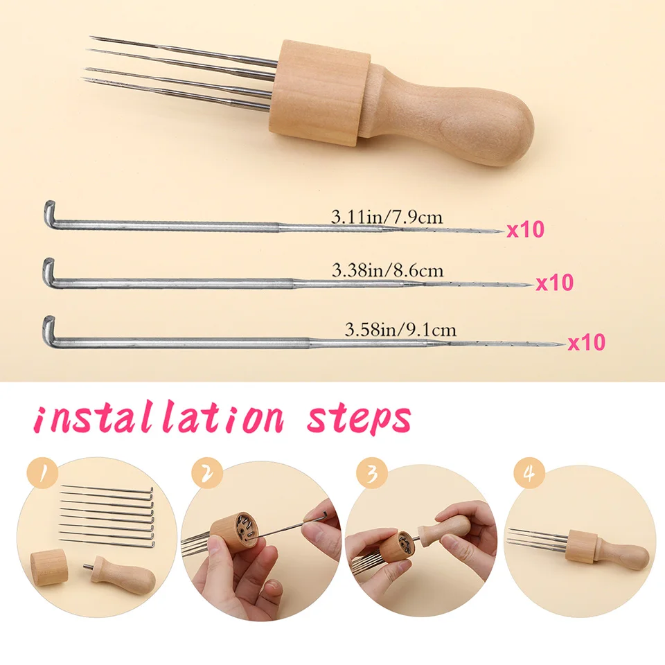 Needle Felting Kit Wool Felting Kit Needle Felting Painting Kit Complete for Doll Making Needlework DIY