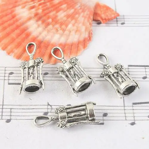 

20pcs 27.3x11.2mm,hole:2.2mm antiqued silver corkscrew pendant charm G1134