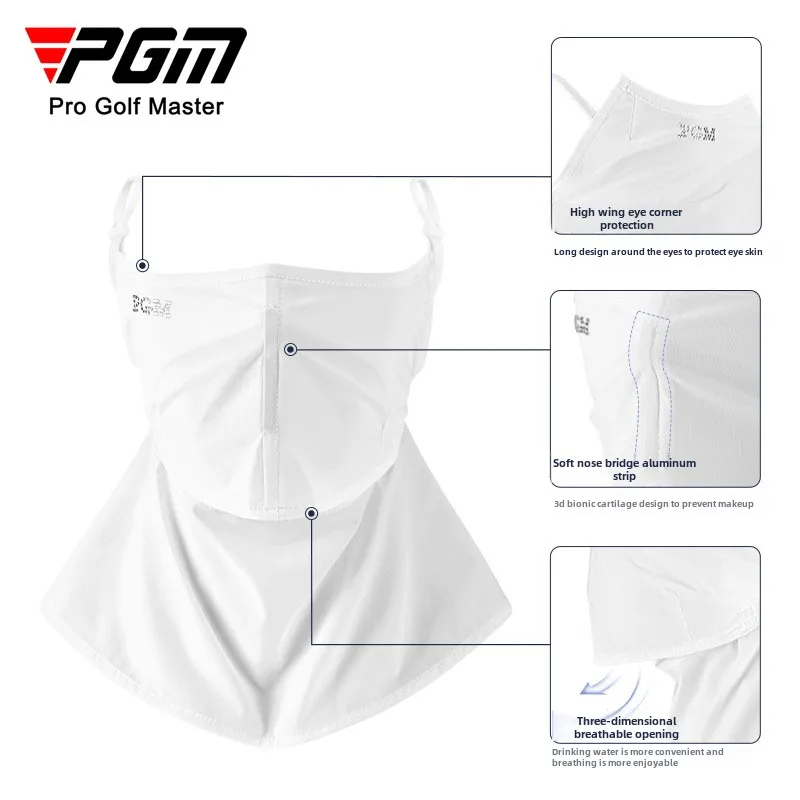 PGM Golf Women's Sunscreen Mask Outdoor Sunshade Sports Scarf Face and Neck Protection Breathable KOZ011