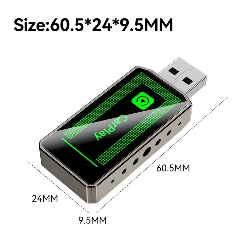 AED6-2 In1 스마트 AI 박스 무선 카플레이 어댑터 안드로이드 오토/카플레이 USB 동글 유선 카플레이를 무선으로