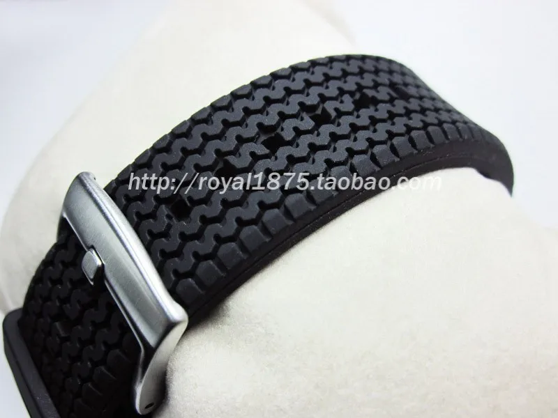 

Tire pattern strap watch accessories are available for Samsung Seiko Casio smart watch TPU rubber strap 21mm 20mm fast delivery