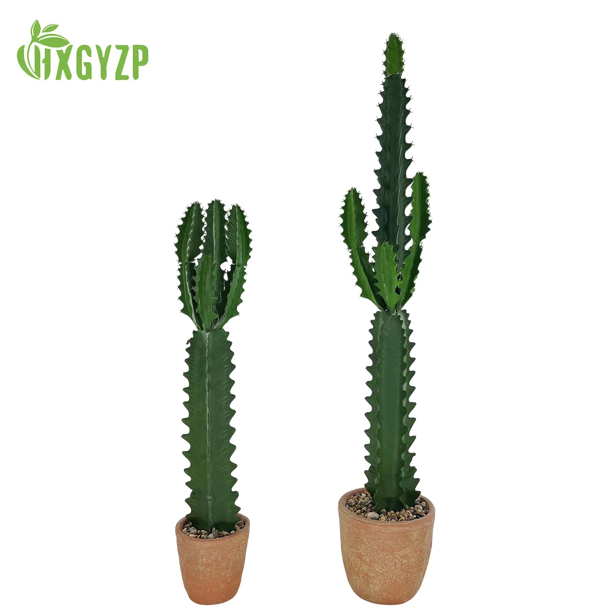 

75/100cm Artificial Cactus Plants Large Faux Cactus Succulents Plant With Cement Flowerpot For Home Garden Office Store Decor