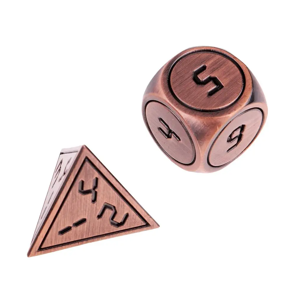 RPG Dice Set 7 Pieces Metal Polyhedral Dice Zinc Alloy Game Dice for Dungeon and Dragons Party Play RPG Dice Set 7 Pieces Metal Polyhedral Dice Zinc Alloy Game Dice for Dungeon and Dragons Party Play