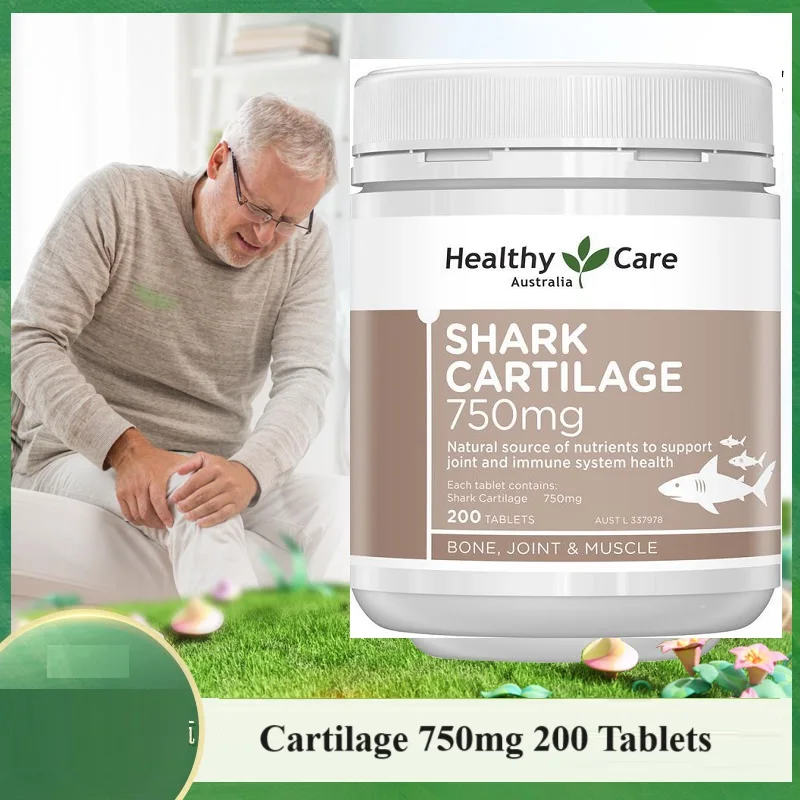 

Australia HealthyCare SharkCartilage 750mg 200Tablets Support Joint Stiffness Mobility Iimmune System Health