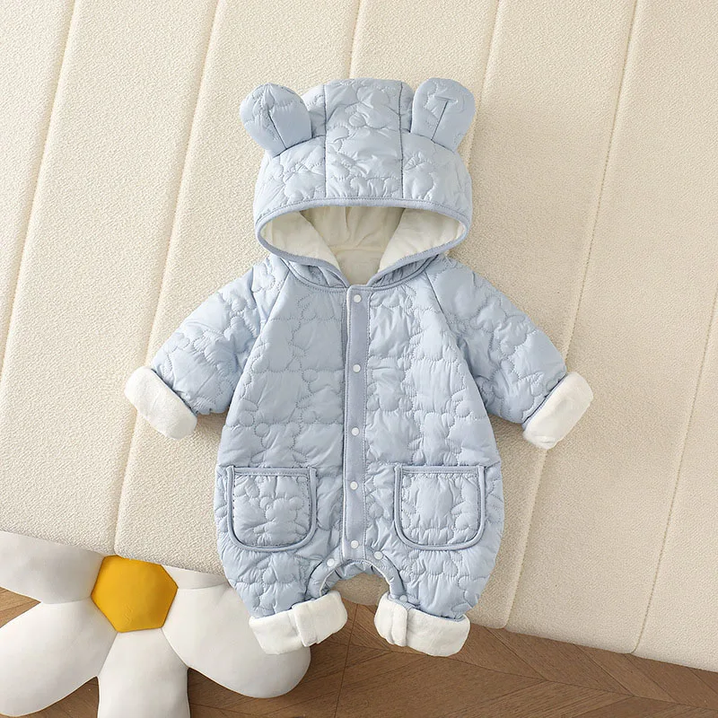 Autumn Baby Girls Fleece Jumpsuit