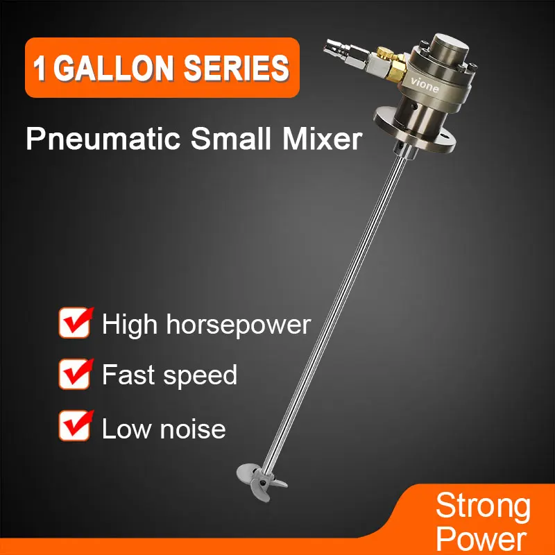 1 Gallon Air Powered Agitator Pneumatic Tool Mixer Machine Dispersion Mini vm 300s adjustable speed mixer vortex mixer vortex oscillator vm 300 mini mixer