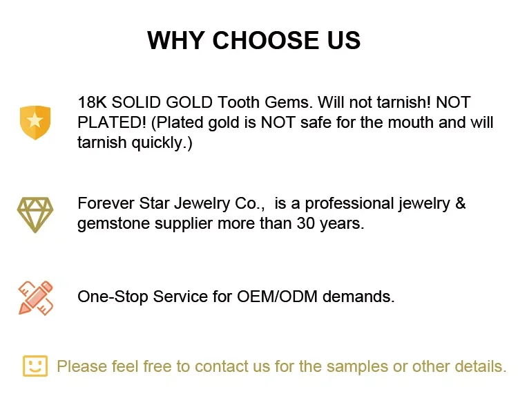 Custom dental jewelry teeth gem 18k gold tooth gems - AliExpress