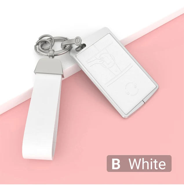 White Tesla Model 3 Custom Keychain Porte Cles Llavero