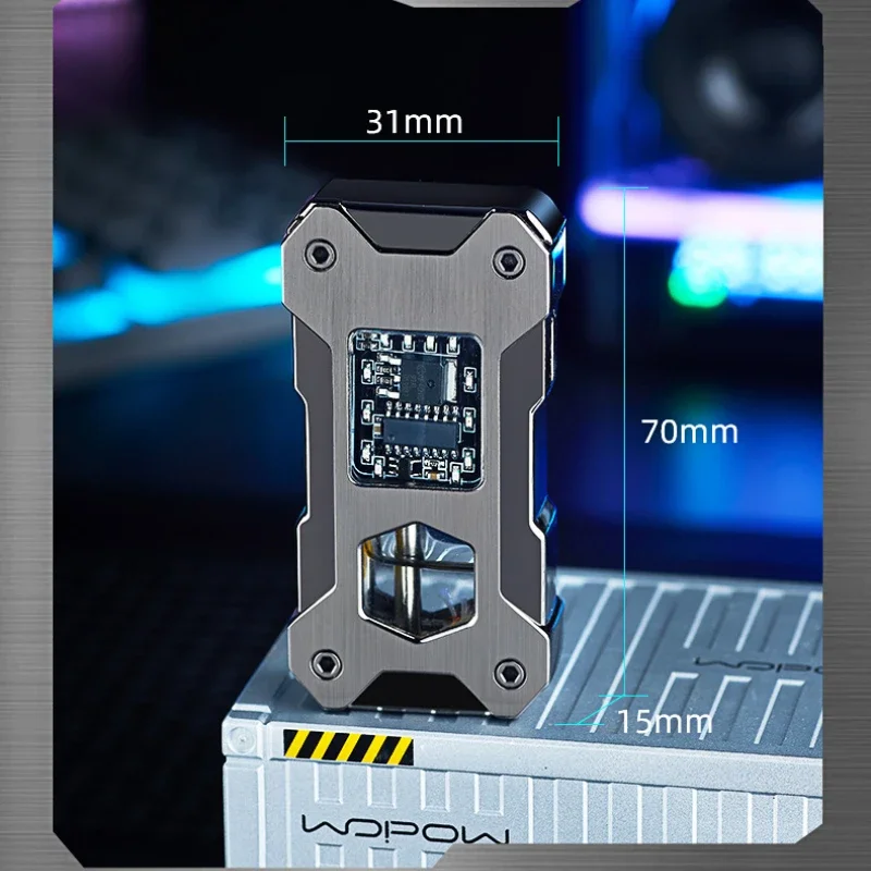 Mecha Voice-activated Induction Smart Lighter Oil And Electric Dual-use Kerosene Type-C Fast Charging