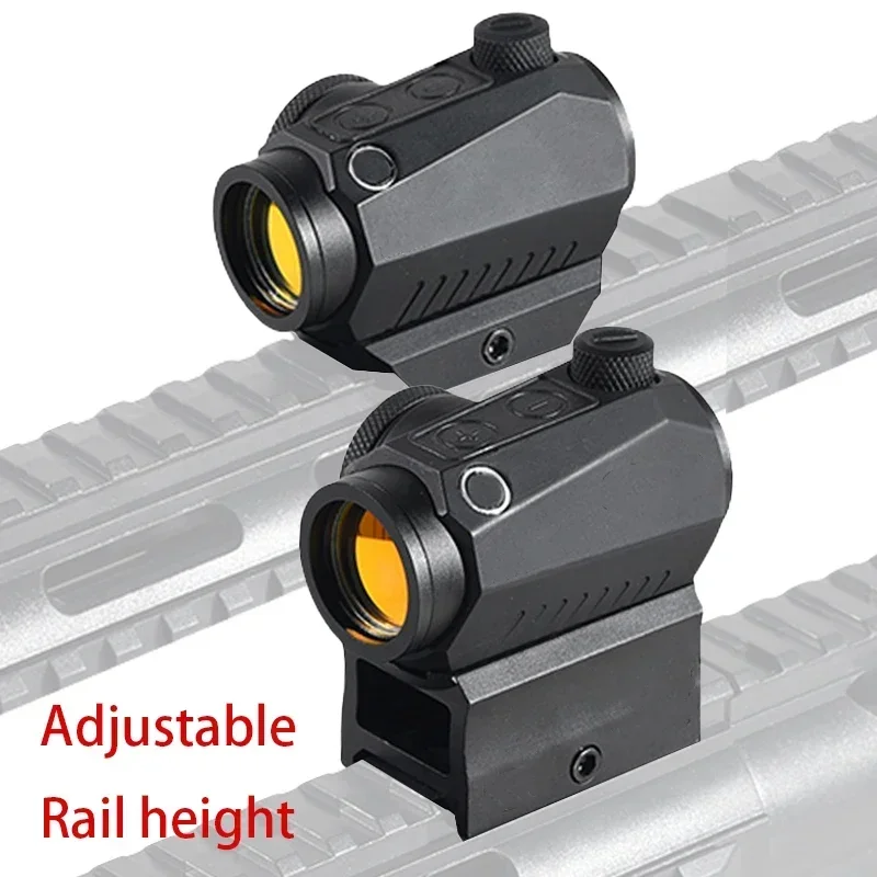 1x22mm R5 Red Dot Sight 2 MOA with Motion Awake Airsoft Optics Reflex Sight Adjustable Red Dot Tactical Scope Hunting Riflescope