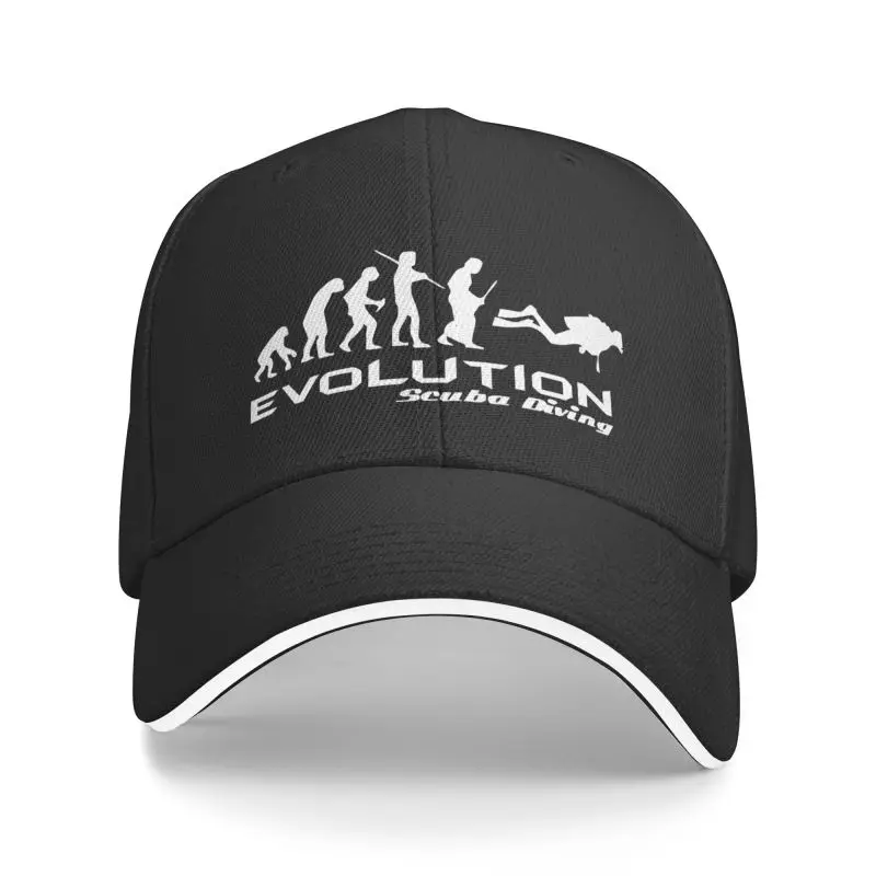 

Classic Evolution Of Scuba Diving Baseball Cap Adult Funny Underwater Dive Diver Gift Adjustable Dad Hat Women Men Outdoor