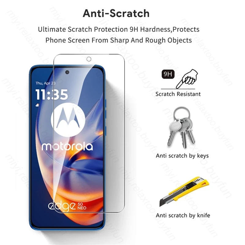 Universal 8-in-1 Tempered Glass Case with Camera Lens and Screen Protectors