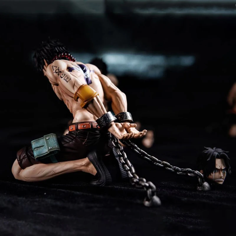 13cm One Piece Anime Figures Portgas D Ace Execution Figurine Pvc