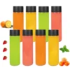 8pcs Plastic Juice Bottles,Round Drink bottle,for Storing Juice, Milk, Beverage.for summer beach partiy, outdoor picnics,camping