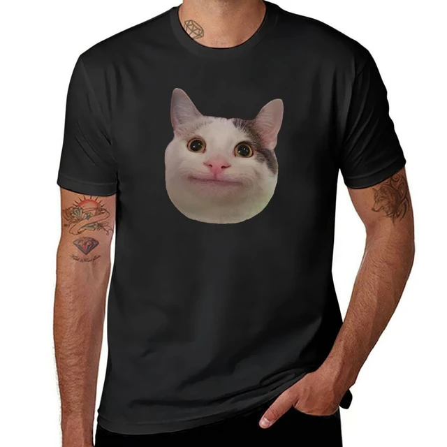 Beluga Cat Meme Face Smiling T-Shirt