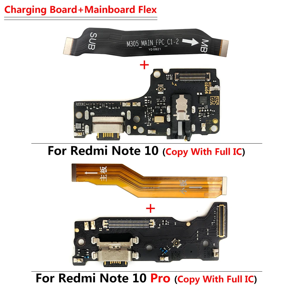 Pour Xiaomi Redmi Note 10 (4G) nappe liaison carte mère motherboard flex  cable