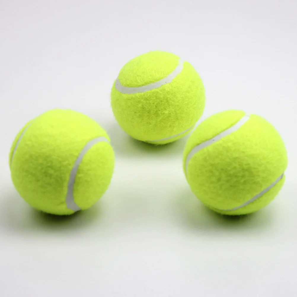 

3pcs High Elasticity Beginner Tennis Balls Balls Practice Beginner Tennis Balls Balls Heavy Duty Beginner Tennis Balls Balls