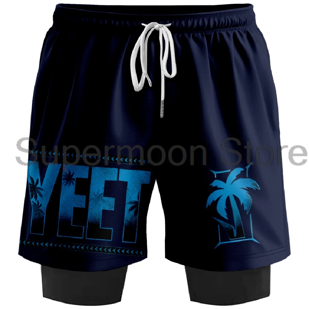 Jey Uso Yeet Sweatshorts Men's 2 in 1 Running Shorts Women Basketball Pants Unisex Outdoor Sportwear 5